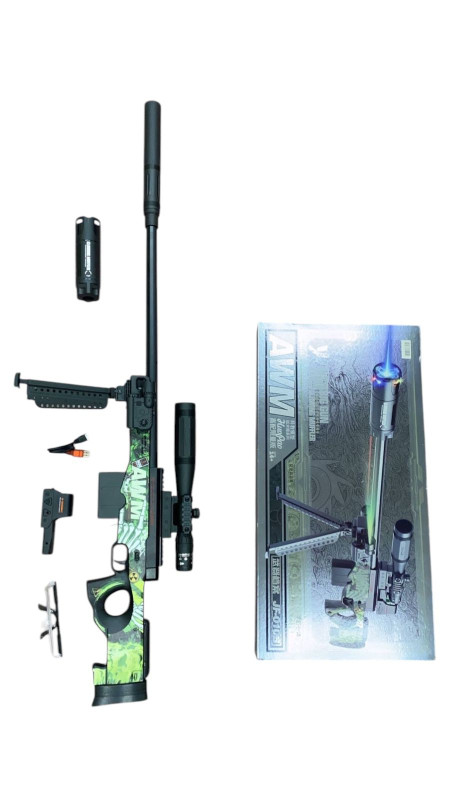قاذفة جل قناصة AWM موديل JF-010B - وضع كهربائي ويدوي بتصميم تمويه