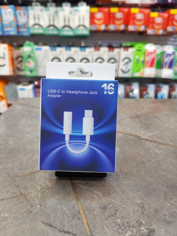 USB-C to 3.5mm Headphone Jack Adapter for Smartphones and Tablets