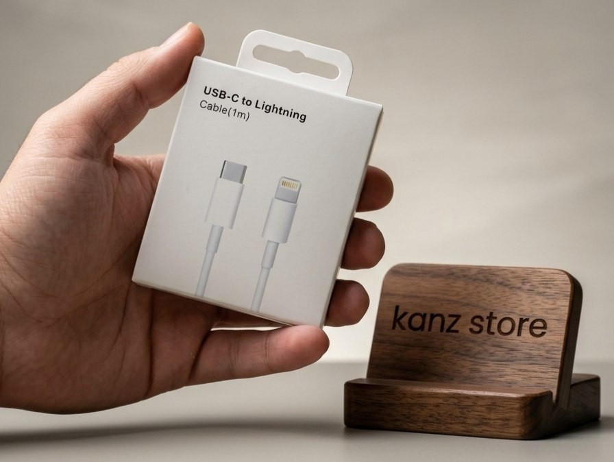 كابل أبل من USB-C إلى Lightning للشحن السريع ونقل البيانات