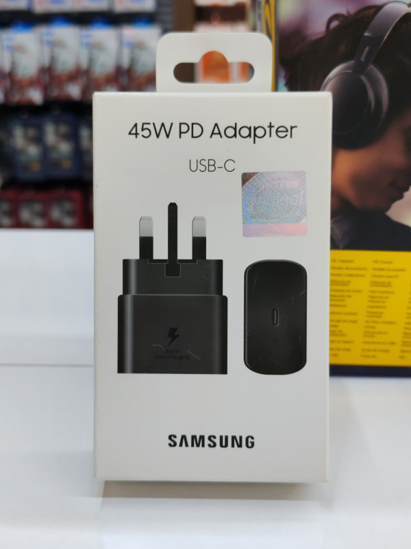 شاحن سامسونج الأصلي بقوة 65 واط USB-C للشحن فائق السرعة