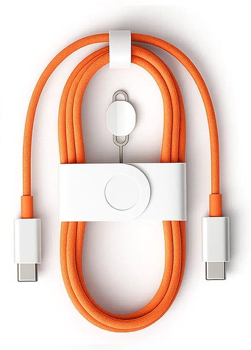 كابل شحن سريع EYNK USB-C إلى USB-C بقوة 60 واط (1 متر، برتقالي)