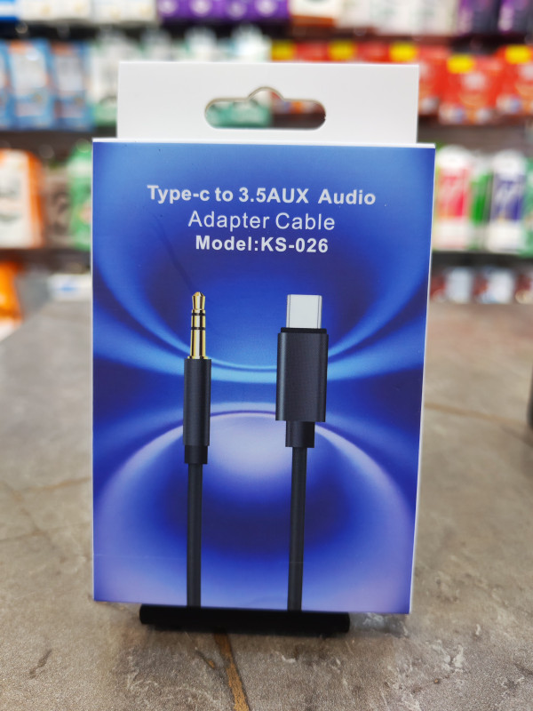 KS-026 Type-C to 3.5mm AUX Audio Adapter Cable