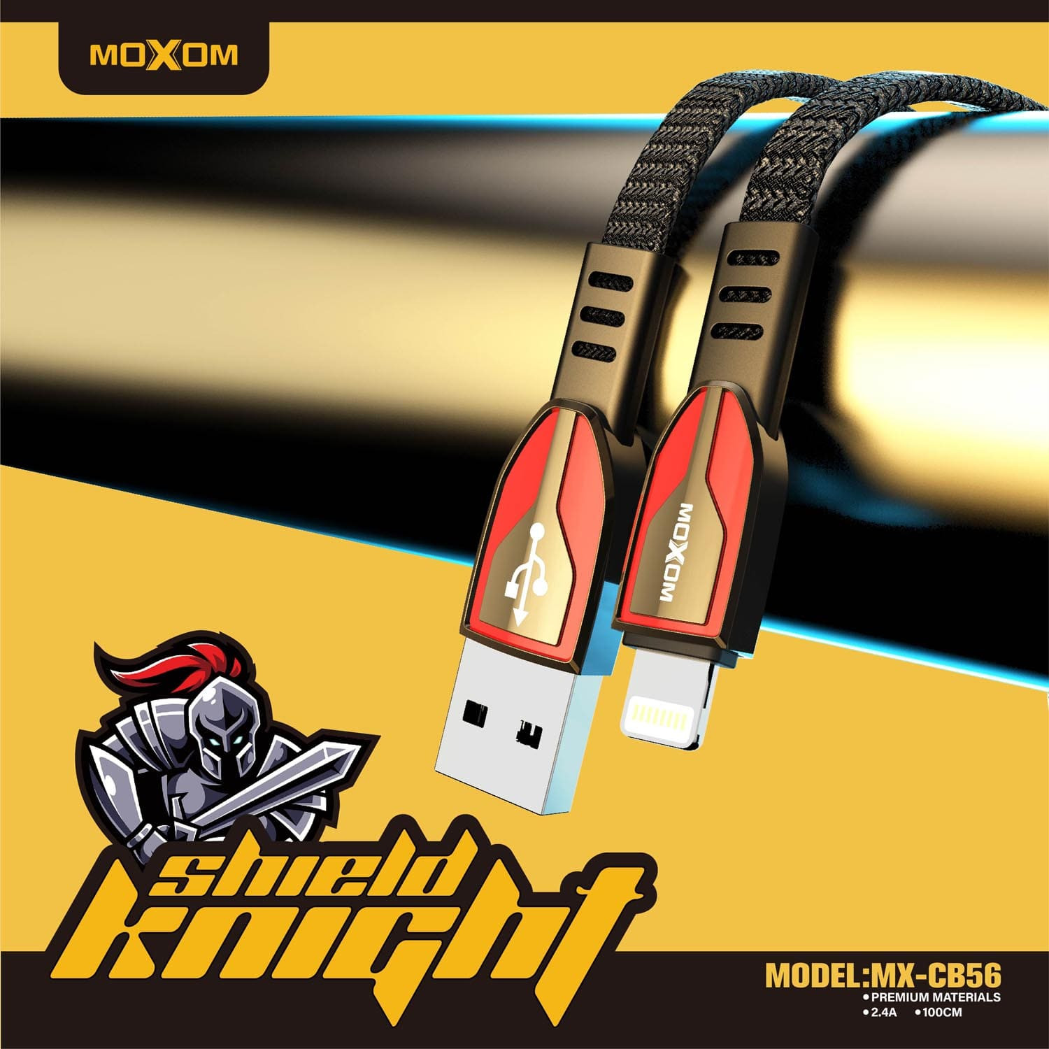 كابل موكسوم MX-CB79 للشحن السريع ونقل البيانات عالي السرعة
