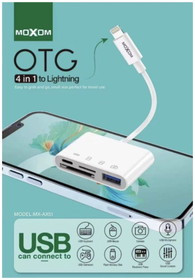 Moxom 3-in-1 Lightning OTG Adapter with USB 3.0, SD & TF Card Reader