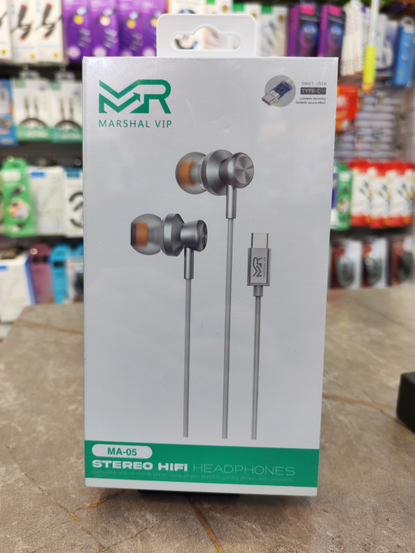 سماعات مارشال VIP MA-05 ستيريو HiFi بمنفذ تايب سي
